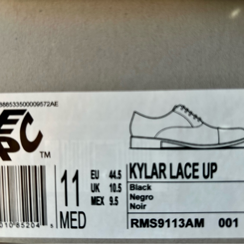 Kenneth Cole Reaction ~ Black Kyler Lace Up Dress shoes - Picture 4 of 6